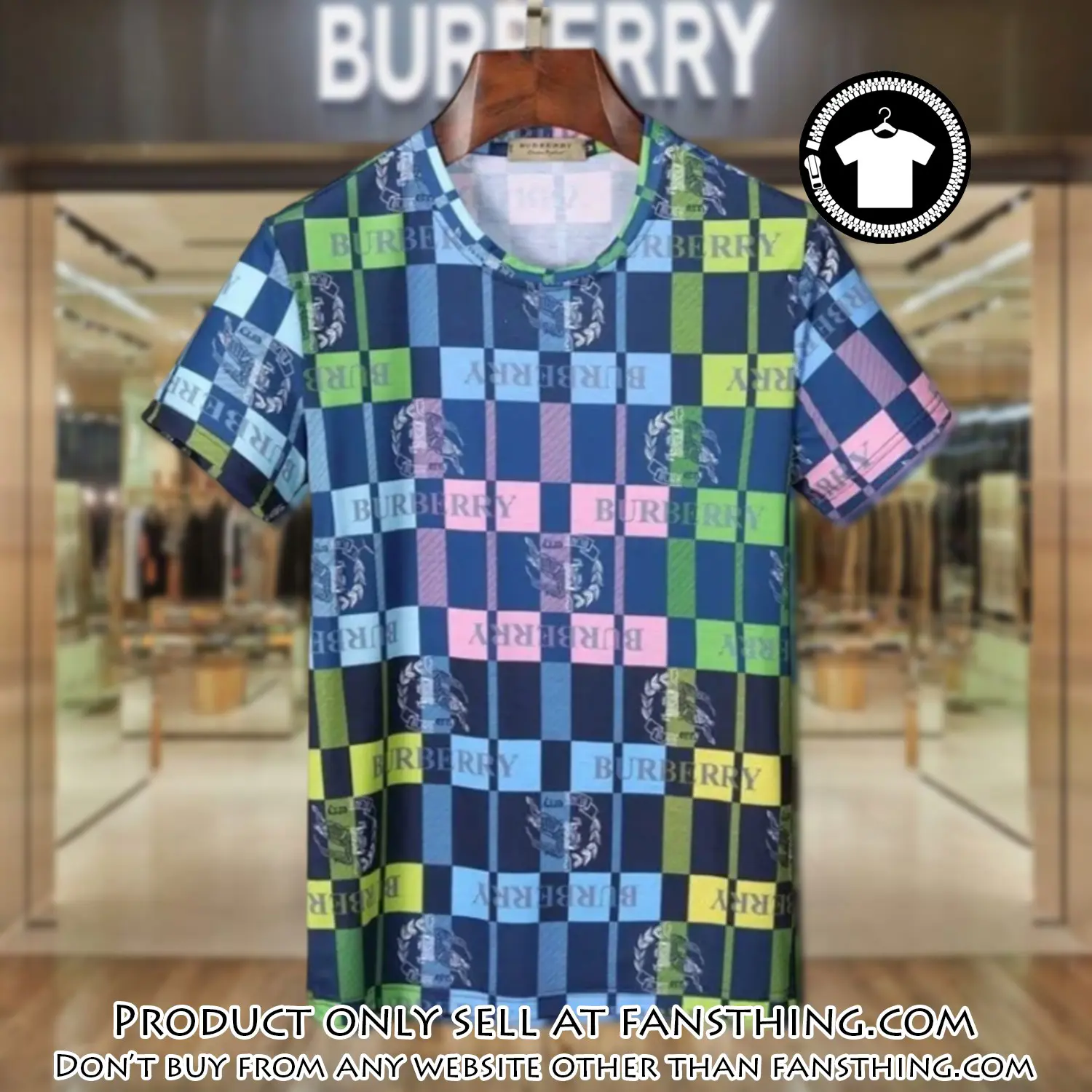Burberry multicolor black luxury brand unisex tshirt outfit for men women fst5836506